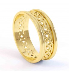ladies-and-gents-gold-celtic-ring